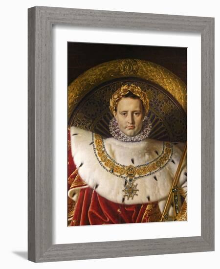 Napoleon I on the Imperial throne, 1806-Jean Auguste Dominique Ingres-Framed Giclee Print