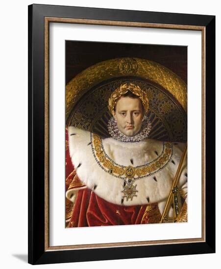 Napoleon I on the Imperial throne, 1806-Jean Auguste Dominique Ingres-Framed Giclee Print