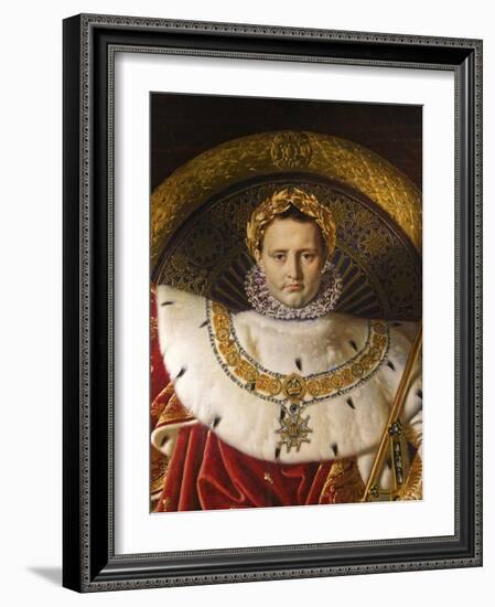 Napoleon I on the Imperial throne, 1806-Jean Auguste Dominique Ingres-Framed Giclee Print