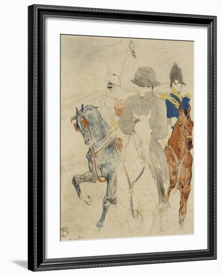 Napoléon Ier à cheval-Henri de Toulouse-Lautrec-Framed Giclee Print