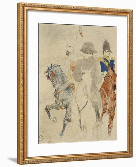 Napoléon Ier à cheval-Henri de Toulouse-Lautrec-Framed Giclee Print