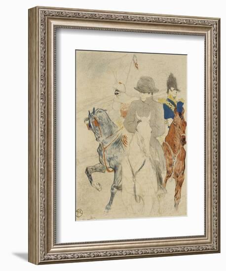 Napoléon Ier à cheval-Henri de Toulouse-Lautrec-Framed Giclee Print