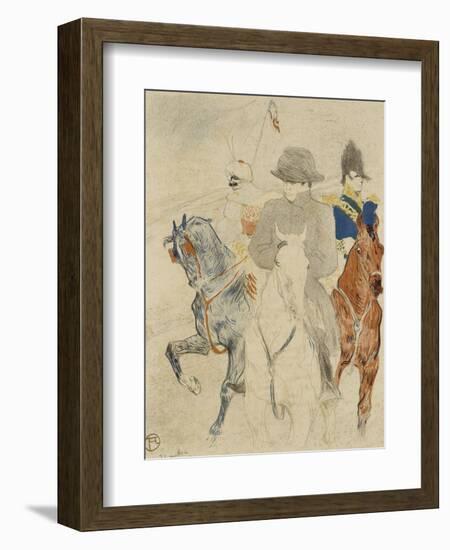 Napoléon Ier à cheval-Henri de Toulouse-Lautrec-Framed Giclee Print