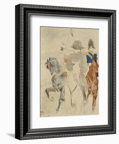 Napoléon Ier à cheval-Henri de Toulouse-Lautrec-Framed Giclee Print