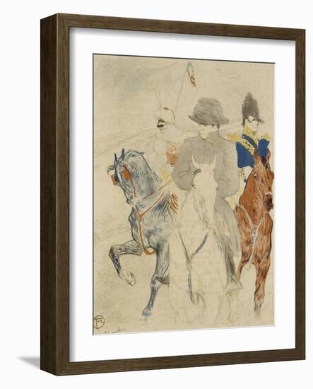 Napoléon Ier à cheval-Henri de Toulouse-Lautrec-Framed Giclee Print