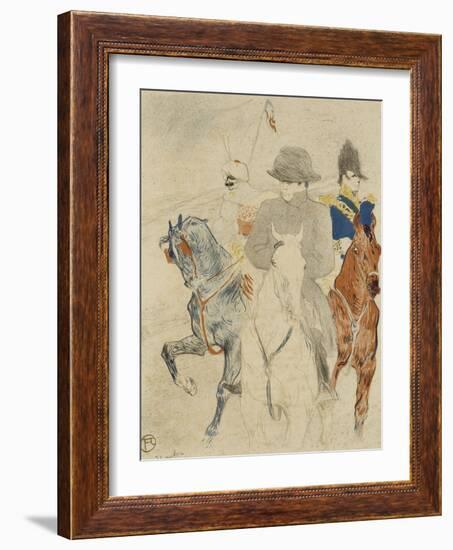 Napoléon Ier à cheval-Henri de Toulouse-Lautrec-Framed Giclee Print