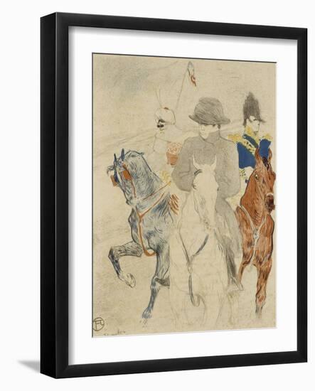 Napoléon Ier à cheval-Henri de Toulouse-Lautrec-Framed Giclee Print