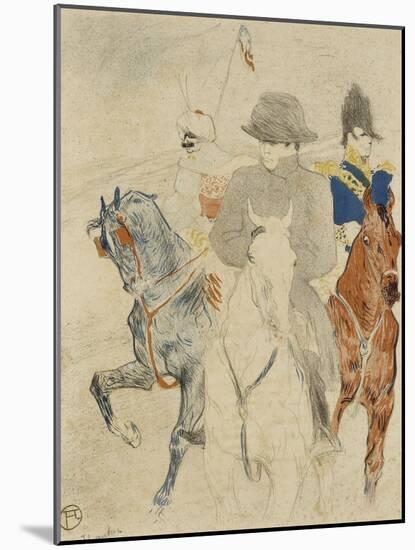 Napoléon Ier à cheval-Henri de Toulouse-Lautrec-Mounted Giclee Print