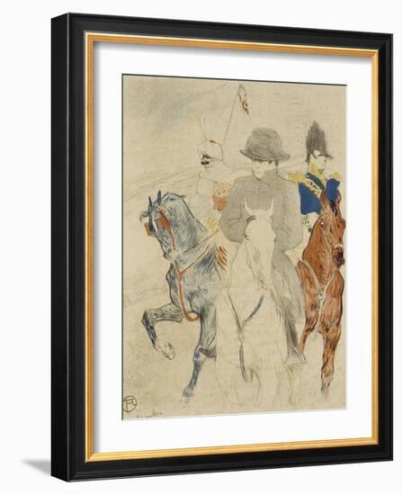 Napoléon Ier à cheval-Henri de Toulouse-Lautrec-Framed Giclee Print