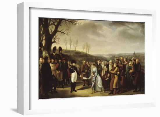 Napoléon Ier accueillant les familles polonaises qui viennent se mettre sous sa protection et-Marie Nicolas Ponce-Camus-Framed Giclee Print