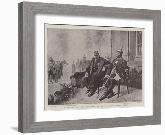 Napoleon III and Bismarck on the Morning after Sedan-Wilhelm Camphausen-Framed Giclee Print