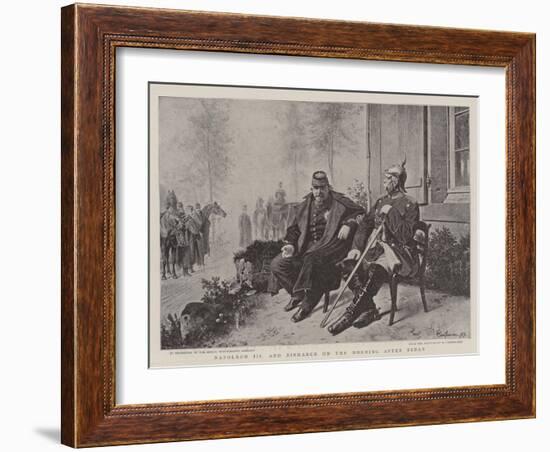 Napoleon III and Bismarck on the Morning after Sedan-Wilhelm Camphausen-Framed Giclee Print