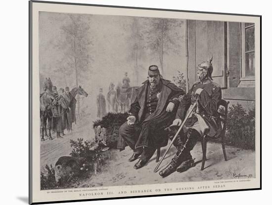 Napoleon III and Bismarck on the Morning after Sedan-Wilhelm Camphausen-Mounted Giclee Print