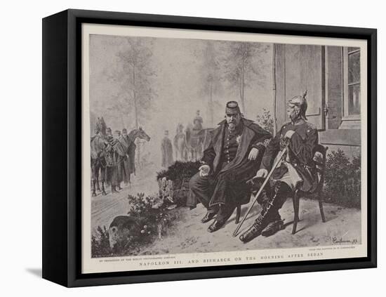 Napoleon III and Bismarck on the Morning after Sedan-Wilhelm Camphausen-Framed Premier Image Canvas