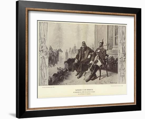 Napoleon III and Bismarck on the Morning after the Battle of Sedan-Wilhelm Camphausen-Framed Giclee Print