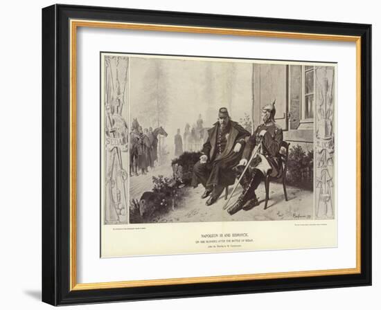 Napoleon III and Bismarck on the Morning after the Battle of Sedan-Wilhelm Camphausen-Framed Giclee Print