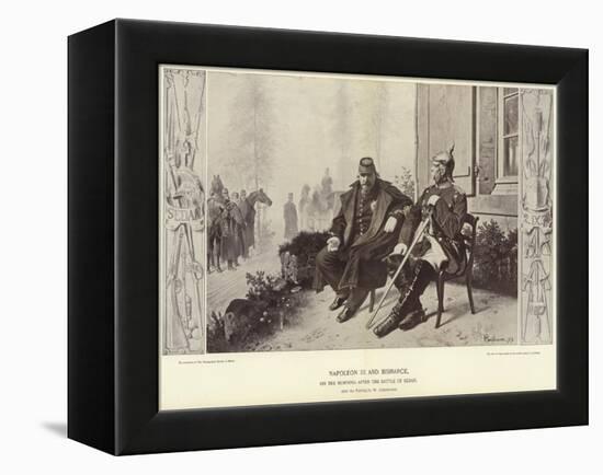 Napoleon III and Bismarck on the Morning after the Battle of Sedan-Wilhelm Camphausen-Framed Premier Image Canvas