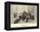 Napoleon III and Bismarck on the Morning after the Battle of Sedan-Wilhelm Camphausen-Framed Premier Image Canvas