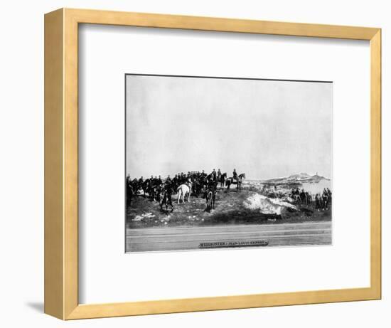 Napoleon III at the Battle of Solferino, 1859-John L Stoddard-Framed Giclee Print