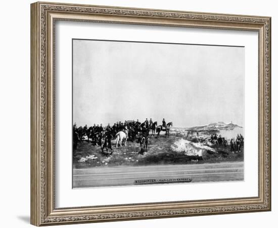 Napoleon III at the Battle of Solferino, 1859-John L Stoddard-Framed Giclee Print