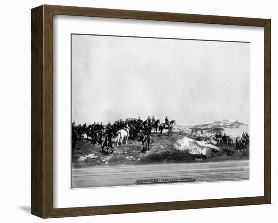 Napoleon III at the Battle of Solferino, 1859-John L Stoddard-Framed Giclee Print