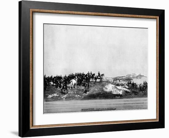 Napoleon III at the Battle of Solferino, 1859-John L Stoddard-Framed Giclee Print