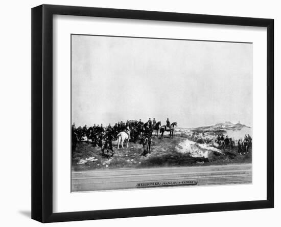 Napoleon III at the Battle of Solferino, 1859-John L Stoddard-Framed Giclee Print