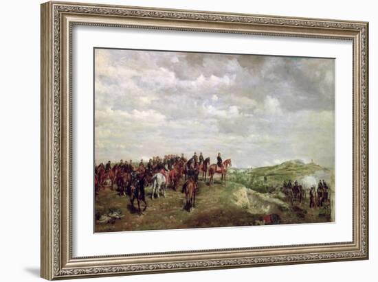 Napoleon III at the Battle of Solferino in 1859, 1863-Jean-Louis Ernest Meissonier-Framed Giclee Print