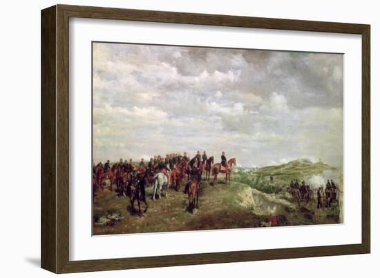 Napoleon III at the Battle of Solferino in 1859, 1863-Jean-Louis Ernest Meissonier-Framed Giclee Print