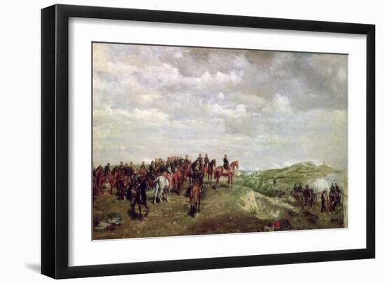 Napoleon III at the Battle of Solferino in 1859, 1863-Jean-Louis Ernest Meissonier-Framed Giclee Print