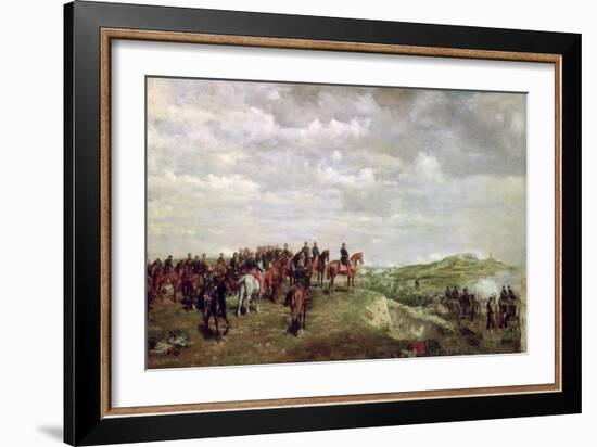 Napoleon III at the Battle of Solferino in 1859, 1863-Jean-Louis Ernest Meissonier-Framed Giclee Print