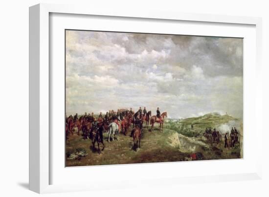 Napoleon III at the Battle of Solferino in 1859, 1863-Jean-Louis Ernest Meissonier-Framed Giclee Print