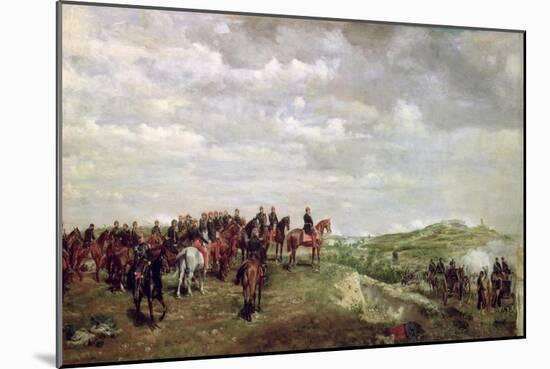 Napoleon III at the Battle of Solferino in 1859, 1863-Jean-Louis Ernest Meissonier-Mounted Giclee Print