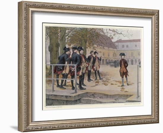 Napoleon in 1779 as a "Nouveau" at the Military School at Brienne-Maurice Realier-Dumas-Framed Art Print