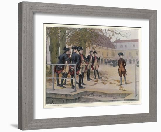 Napoleon in 1779 as a "Nouveau" at the Military School at Brienne-Maurice Realier-Dumas-Framed Art Print