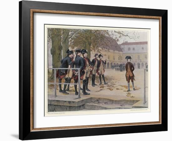 Napoleon in 1779 as a "Nouveau" at the Military School at Brienne-Maurice Realier-Dumas-Framed Art Print