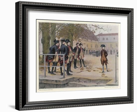 Napoleon in 1779 as a "Nouveau" at the Military School at Brienne-Maurice Realier-Dumas-Framed Art Print