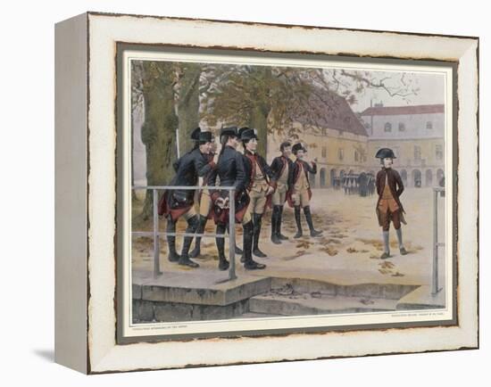 Napoleon in 1779 as a "Nouveau" at the Military School at Brienne-Maurice Realier-Dumas-Framed Stretched Canvas