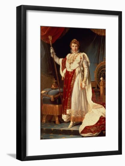 Napoleon in Coronation Robes, circa 1804-Francois Gerard-Framed Giclee Print