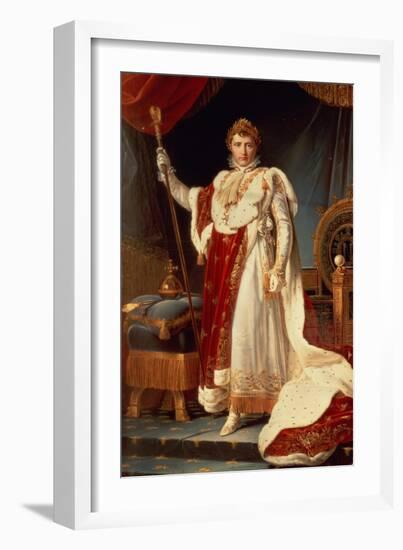 Napoleon in Coronation Robes, circa 1804-Francois Gerard-Framed Giclee Print