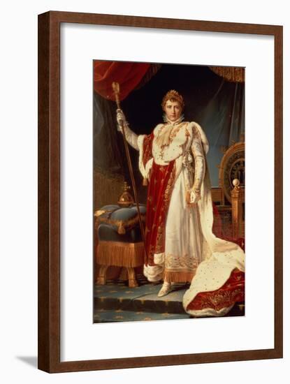 Napoleon in Coronation Robes, circa 1804-Francois Gerard-Framed Giclee Print