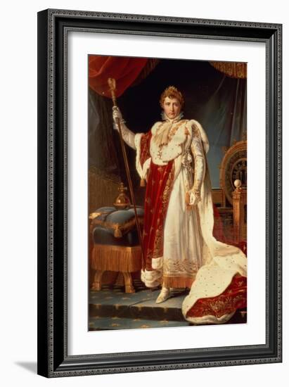 Napoleon in Coronation Robes, circa 1804-Francois Gerard-Framed Giclee Print