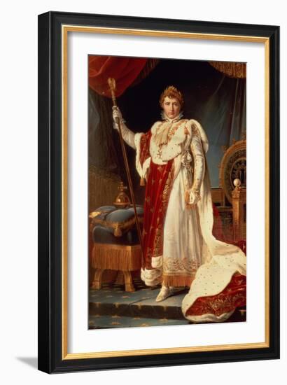 Napoleon in Coronation Robes, circa 1804-Francois Gerard-Framed Giclee Print