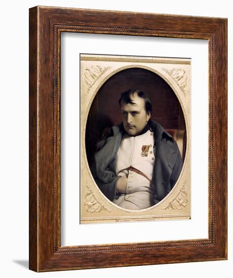 Napoleon in Fountainebleau-Paul Delaroche-Framed Giclee Print