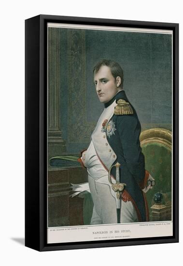 Napoleon in His Study-Hippolyte Delaroche-Framed Premier Image Canvas