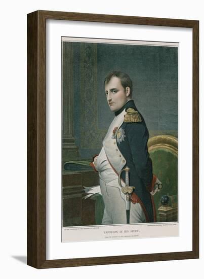 Napoleon in His Study-Hippolyte Delaroche-Framed Giclee Print