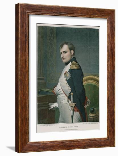 Napoleon in His Study-Hippolyte Delaroche-Framed Giclee Print