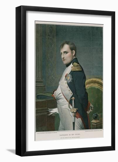 Napoleon in His Study-Hippolyte Delaroche-Framed Giclee Print