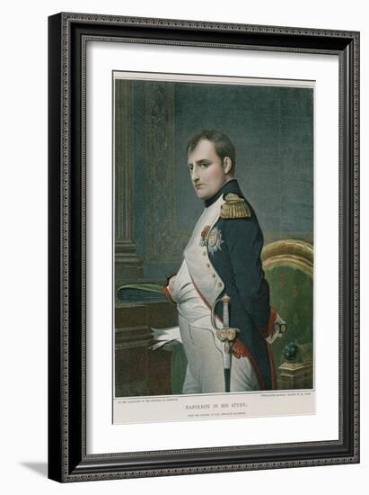 Napoleon in His Study-Hippolyte Delaroche-Framed Giclee Print