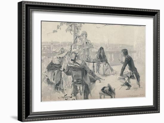 'Napoleon in Society at Valence. 1785', (1896)-M Haider-Framed Giclee Print